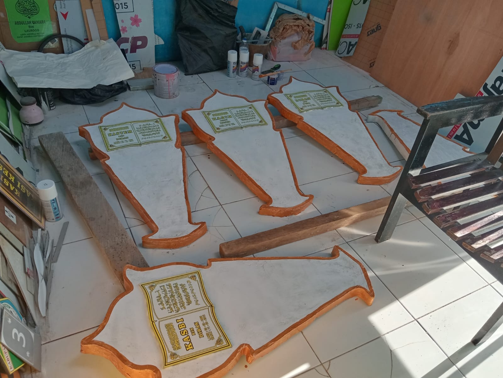 CETAK BATU NISAN ASLI BETON